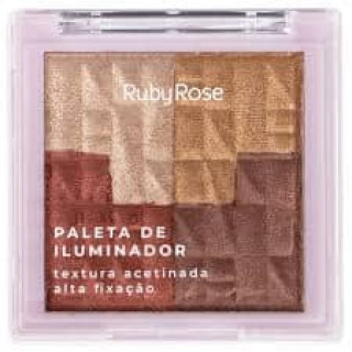Paleta de Iluminador Ruby Rose HB7234 Cor 01