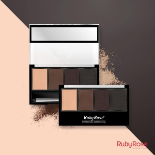 Paleta de Sombra Para Sobrancelha Ruby Rose
