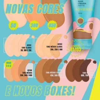 Base Líquida Matte Vegana Adversa Cor 100