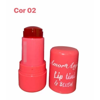 Lip Tint e Blush Jelly AM-MB005 Cor 02 Amor Anjo