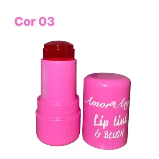 Lip Tint e Blush Jelly AM-MB005 Cor 03 Amor Anjo